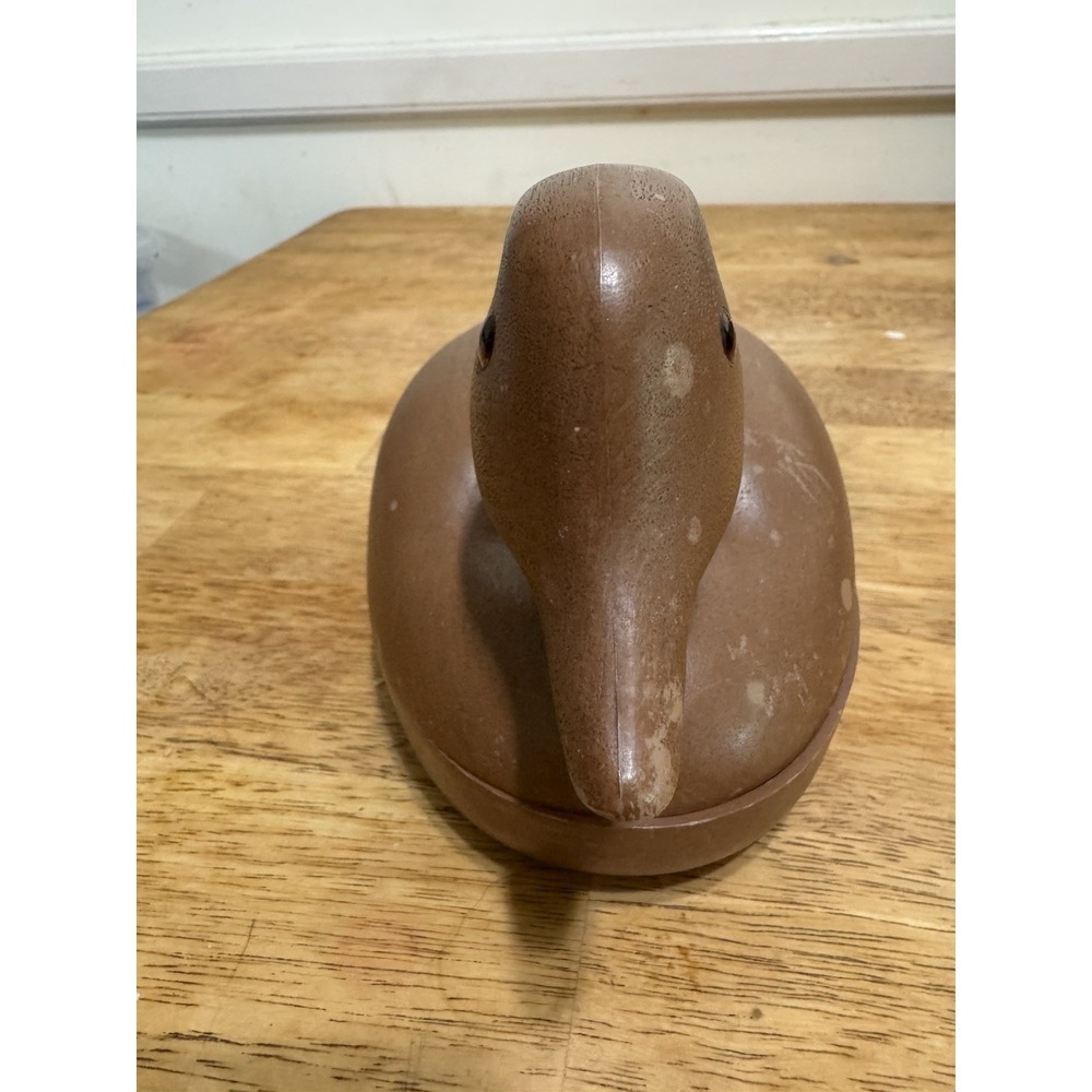 Vintage Avon Duck Decoy Trinket Box 1970 With Felt Lining‎